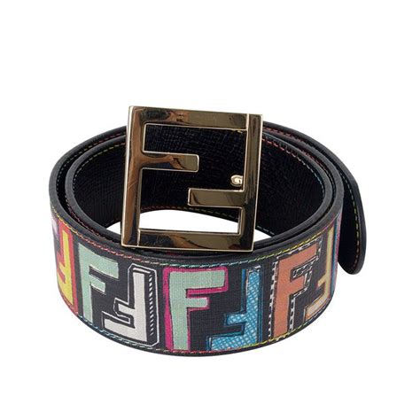 fendi multi colored logo belt|fendi belt on sale.